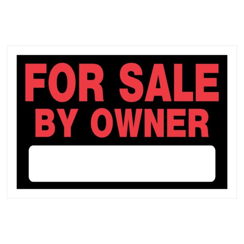 Hillman, For Sale by Owner Sign, 8" x 12"