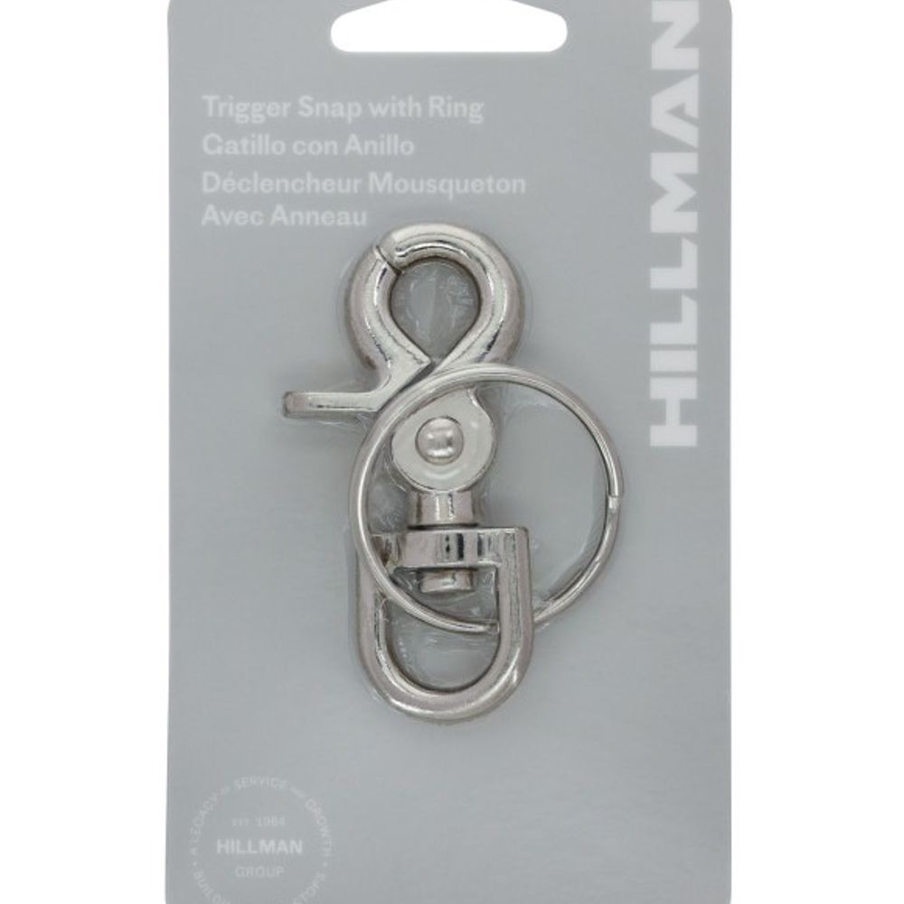 Hillman, Metal Tigger Snap Hook with Key Ring