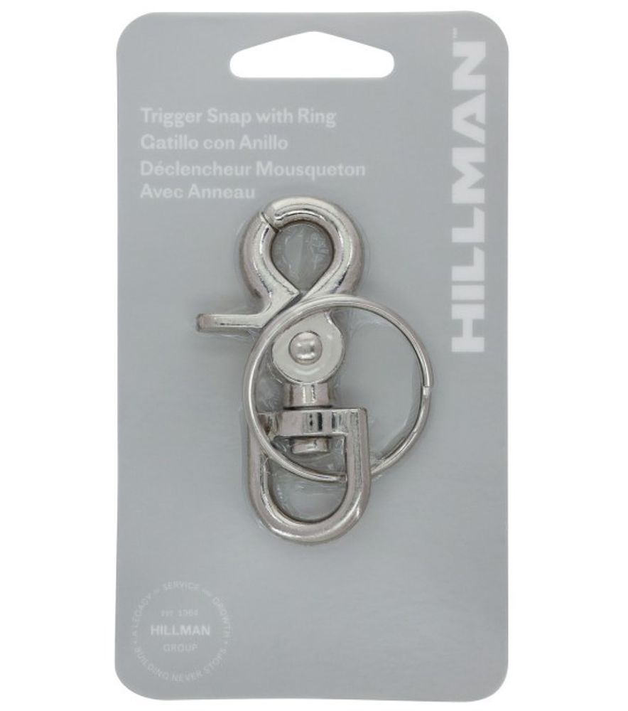 Hillman, Metal Tigger Snap Hook with Key Ring