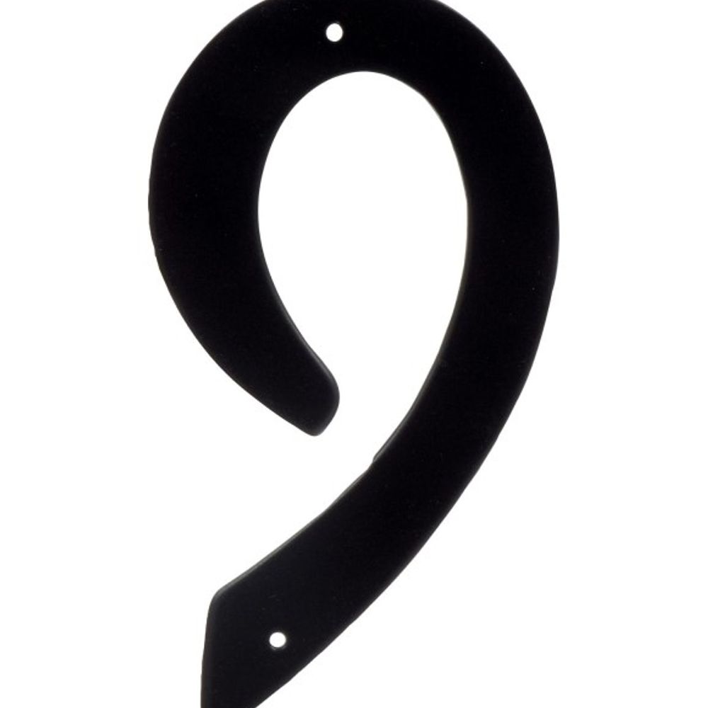 Hillman, 4" Black Aluminum Nail On House #9