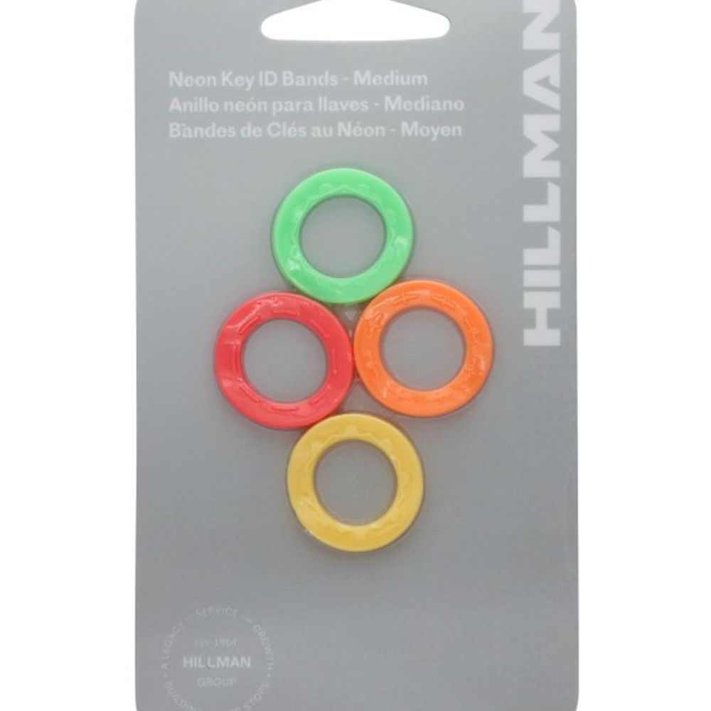 Hillman, Neon Jumbo Key Band, 3 pk