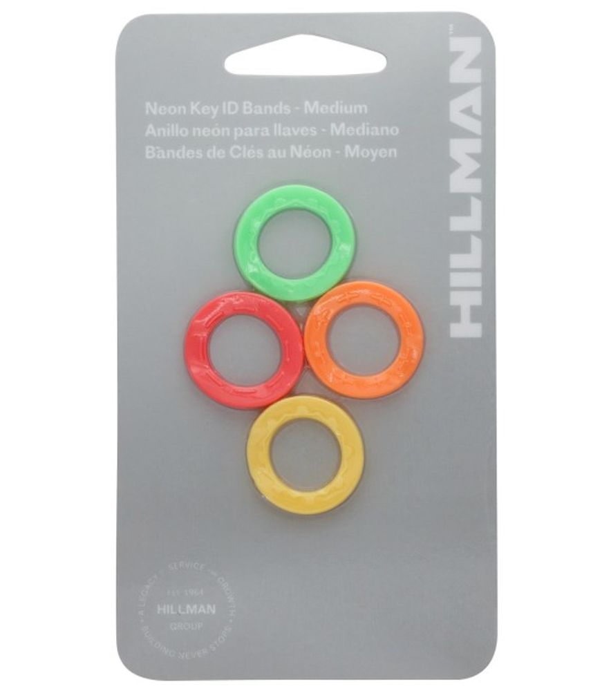 Hillman, Neon Jumbo Key Band, 3 pk
