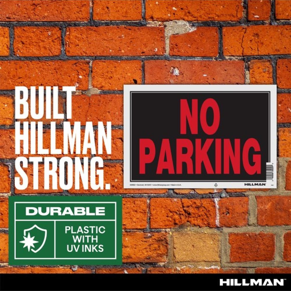 Hillman, No Parking Sign, 8" x 12"