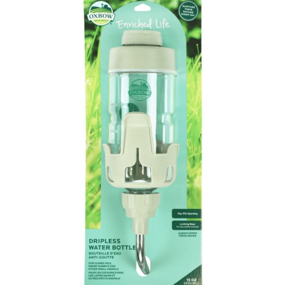 Oxbow, Dripless Water Bottle, 15 oz