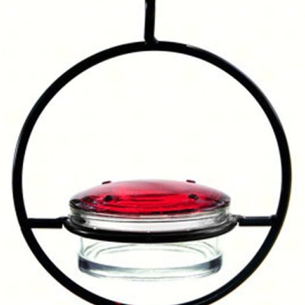 Gold Crest, Recycled Glass Sphere Hummingbird Feeder