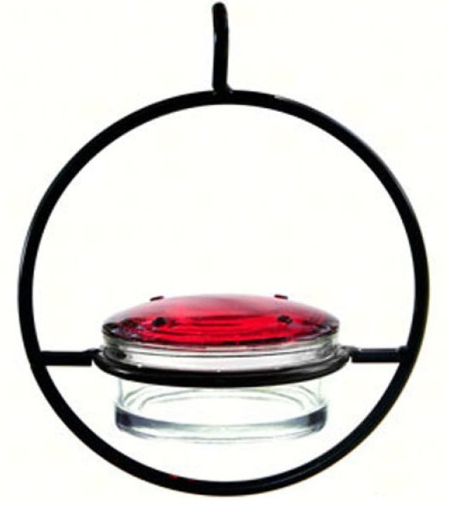 Gold Crest, Recycled Glass Sphere Hummingbird Feeder