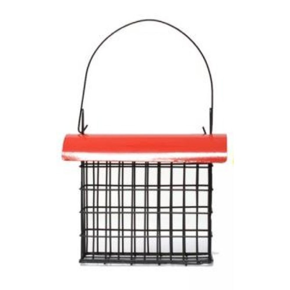 Gold Crest, Deluxe Suet Cage with Assorted Color Metal Roof