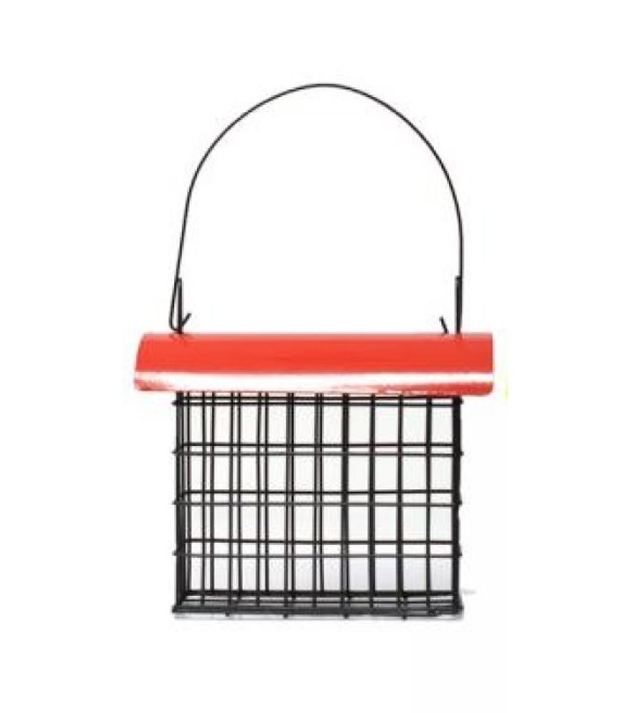 Gold Crest, Deluxe Suet Cage with Assorted Color Metal Roof