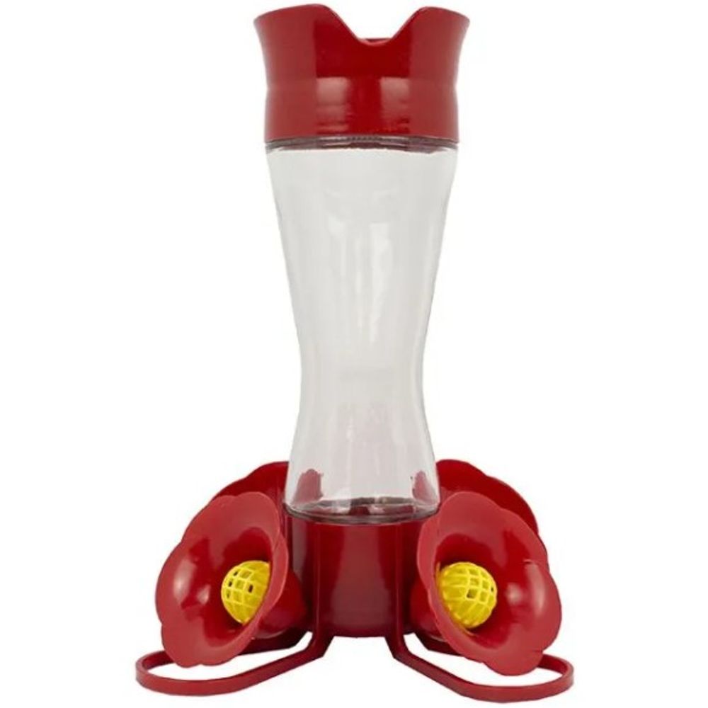 Perk-Pet, Pinch-Waist Glass Hummingbird Feeder, 8 oz