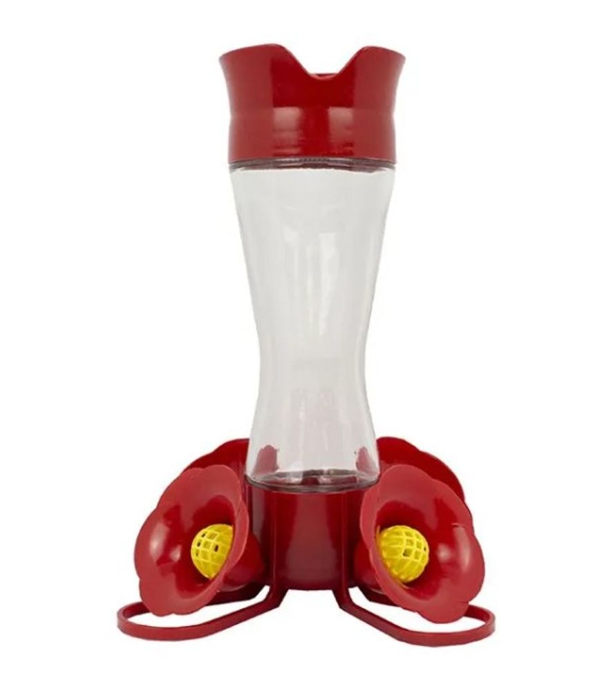 Perk-Pet, Pinch-Waist Glass Hummingbird Feeder, 8 oz