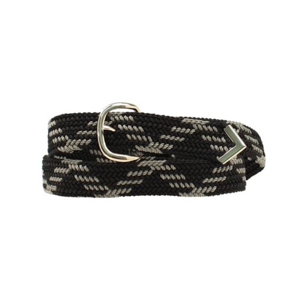 Nocona, Men's Black & Gray Machine Woven Braided Belt