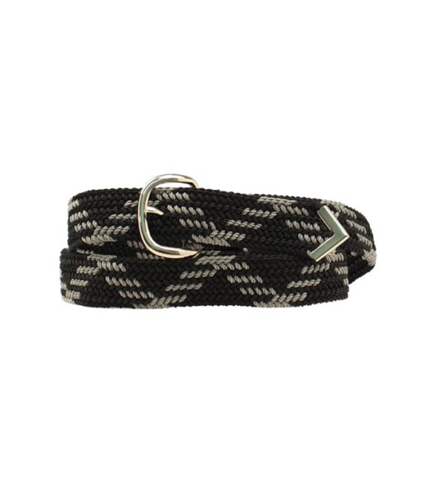 Nocona, Men's Black & Gray Machine Woven Braided Belt