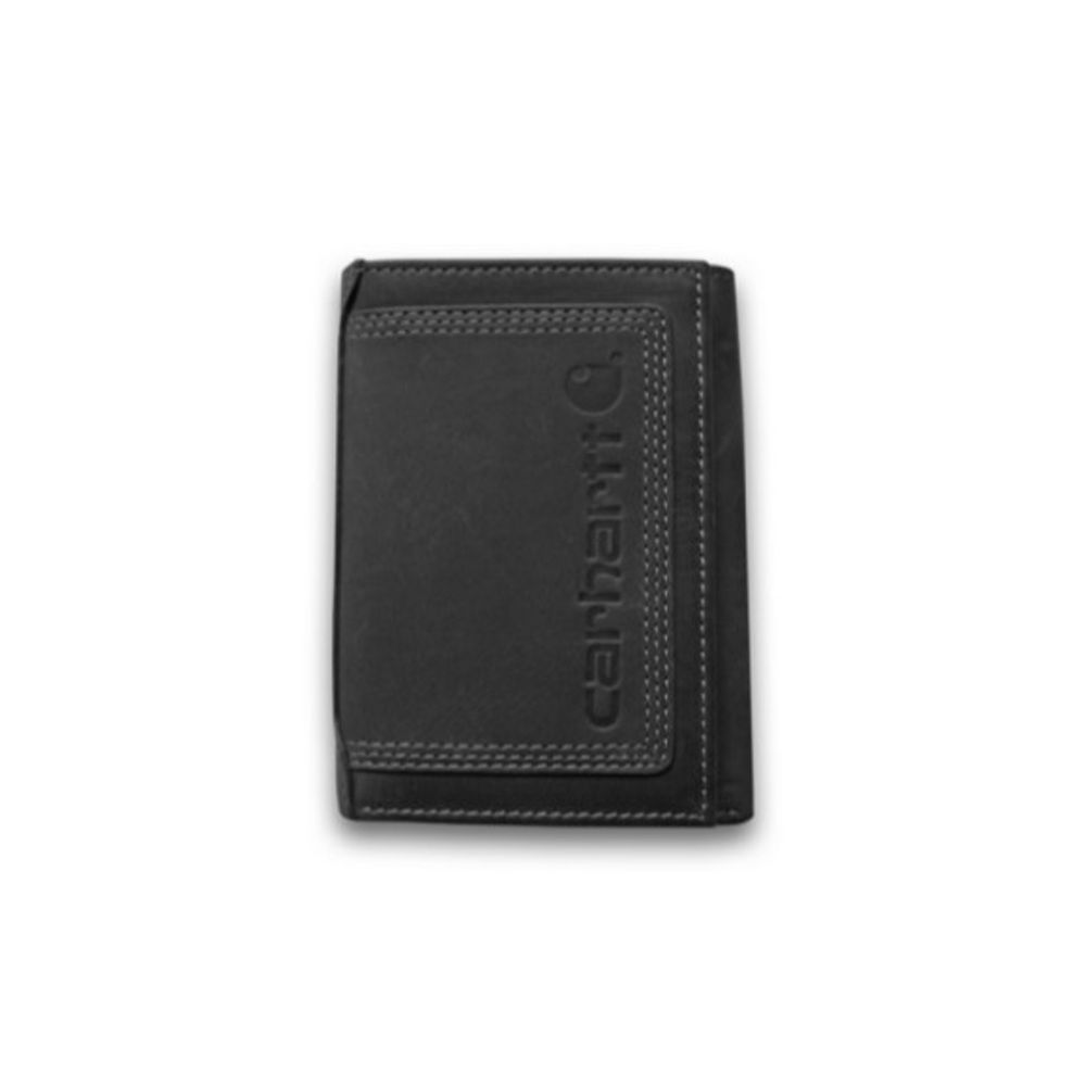 Carhartt, Men's Black Detroit Trifold Wallet 