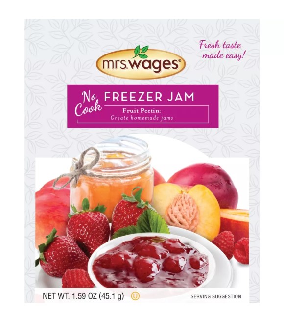 Mrs. Wages, No Cook Freezer Jam Fruit Pect… 1.59 oz | Wilco