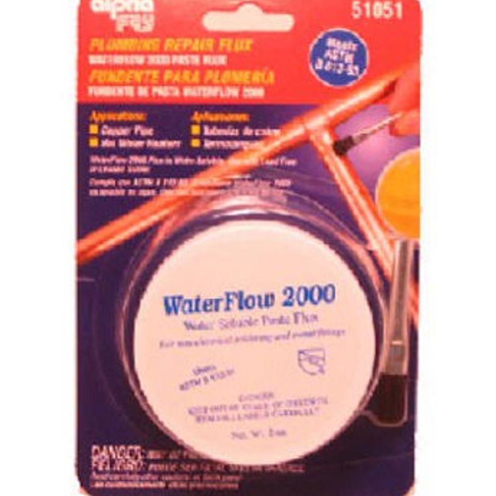 Alpha Metals Water-Soluble Plumbing Solder Flux, 2 oz.