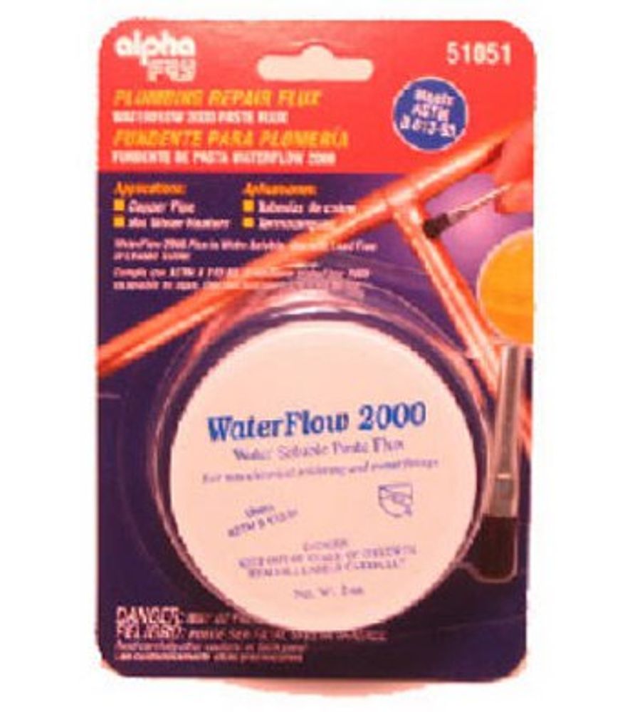 Alpha Metals Water-Soluble Plumbing Solder Flux, 2 oz.