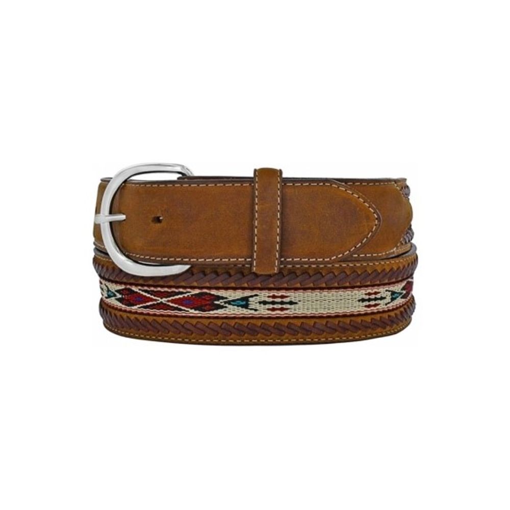 Tony Lama, Men's Brown Horse Hair Ribbon Belt 