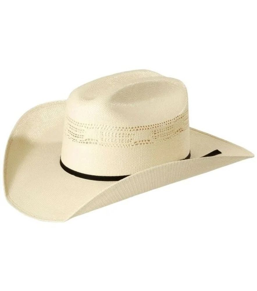 Justin, Men's Ivory Cutter 20X Straw Cowboy Hat, JS1056CTTR