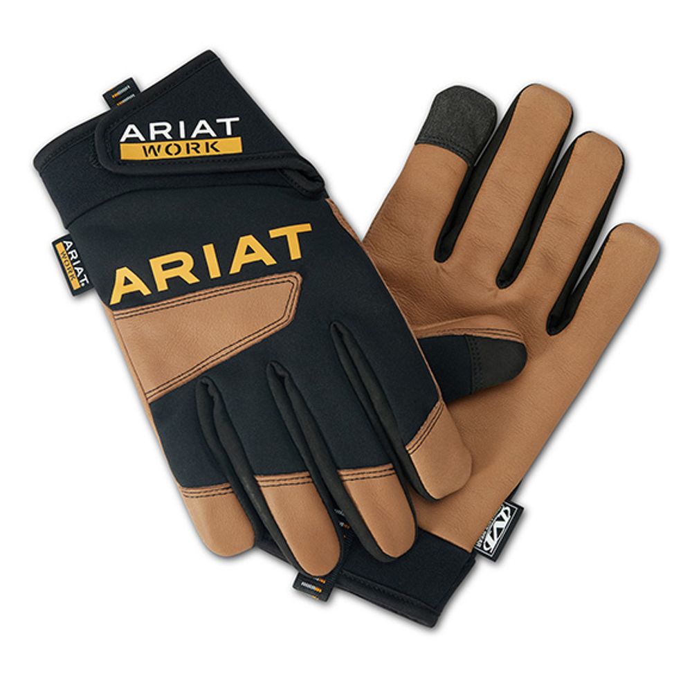 Ariat, Men's Black/Brown FlexPro Waterproof Driver Work Glove 