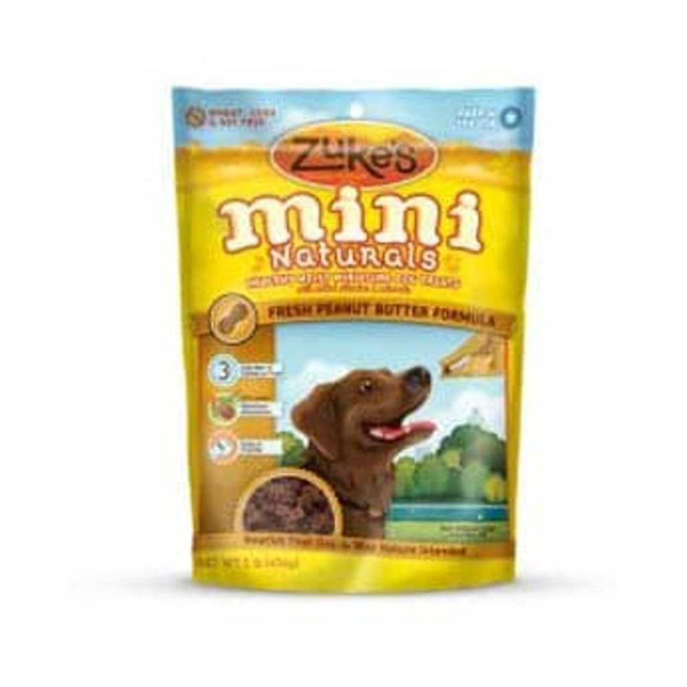 Zuke's, Mini Naturals Peanut Butter Recipe Dog Treats, 1 lb