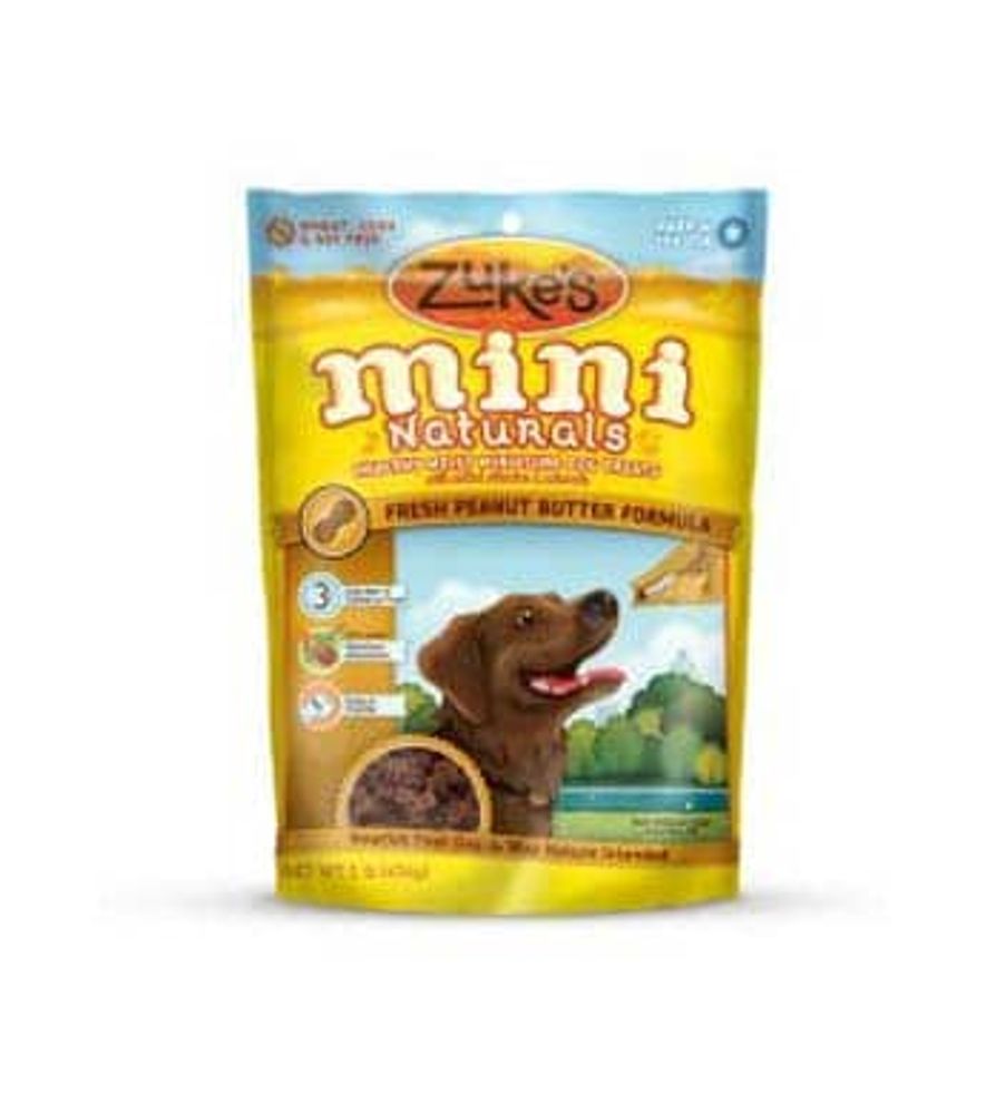 Zuke's, Mini Naturals Peanut Butter Recipe Dog Treats, 1 lb