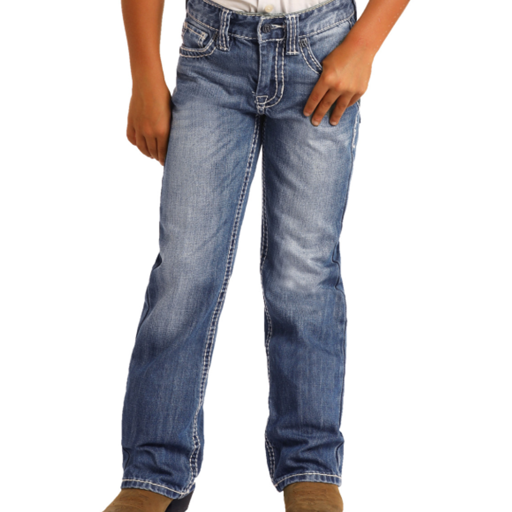Rock & Roll, Boy's Regular Fit BB Gun Bootcut Jean, BB-9576