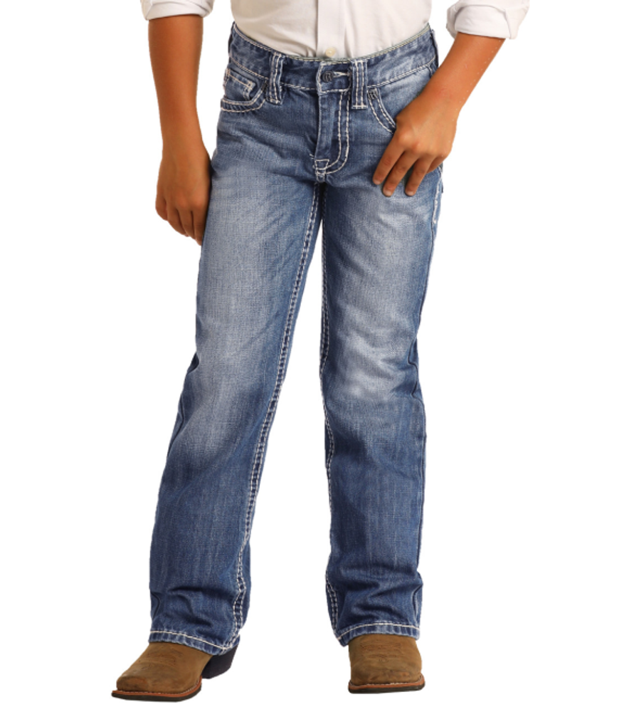 Rock & Roll, Boy's Regular Fit BB Gun Bootcut Jean, BB-9576