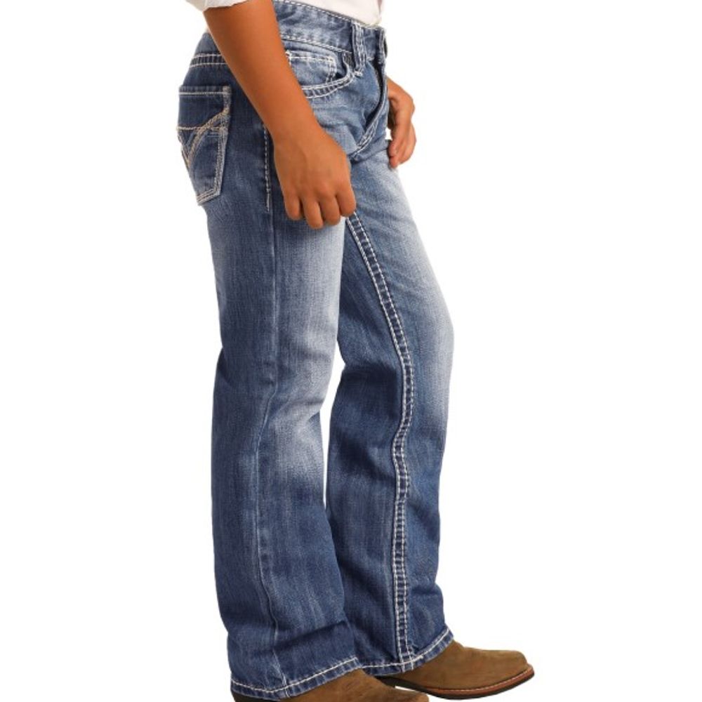 Rock & Roll, Boy's Regular Fit BB Gun Bootcut Jean, BB-9576
