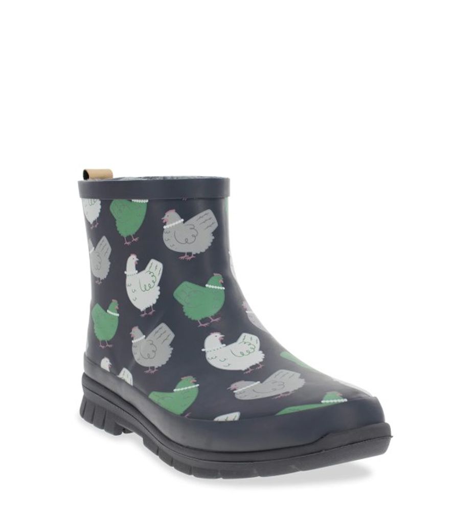 Western Chief, Ladies Black Classy Chick Ankle Rain Boot, 21206351B