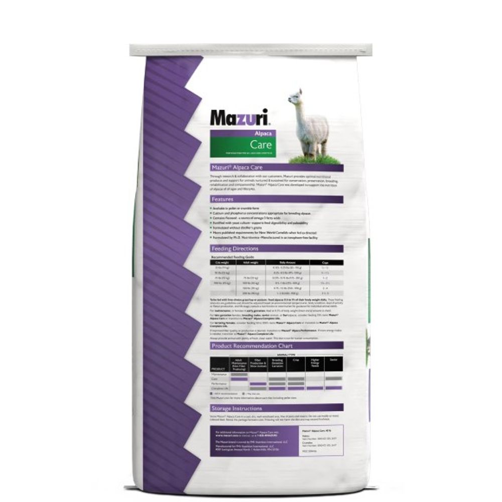 Mazuri, Alpaca Care, 40 lb