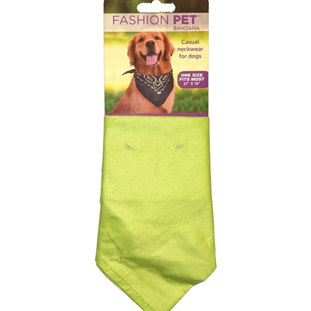 Spot, Fashion Pet Safety Green Dog Bandana