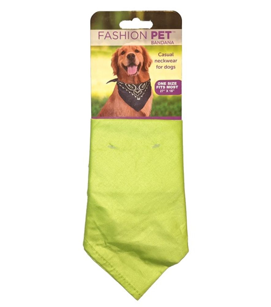 Spot, Fashion Pet Safety Green Dog Bandana