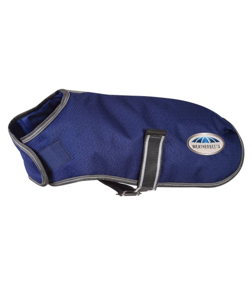 Weatherbeeta, Dark Blue & Gray Comfitec Medium Premier Free Parka Dog Coat