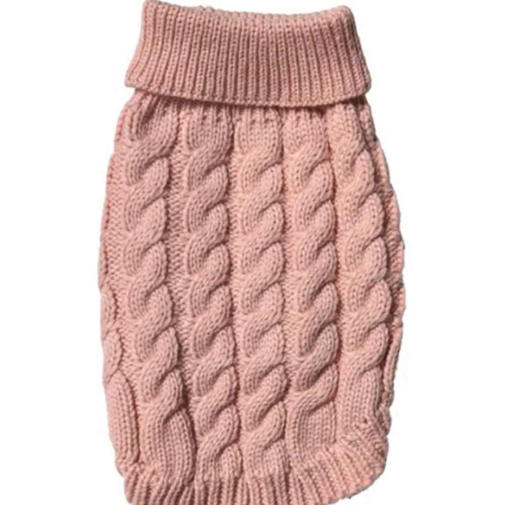 Spot, Fashion Pet Cosmo Pink Chunky Cable Dog Sweater