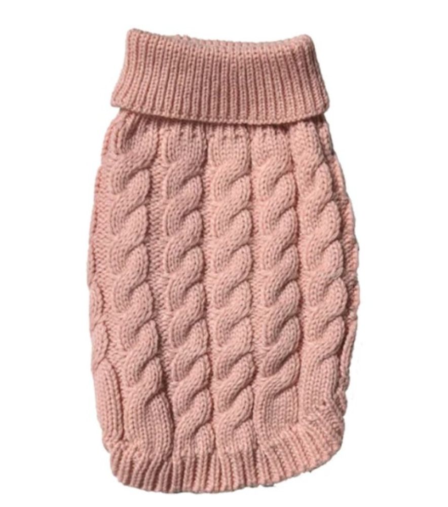 Spot, Fashion Pet Cosmo Pink Chunky Cable Dog Sweater