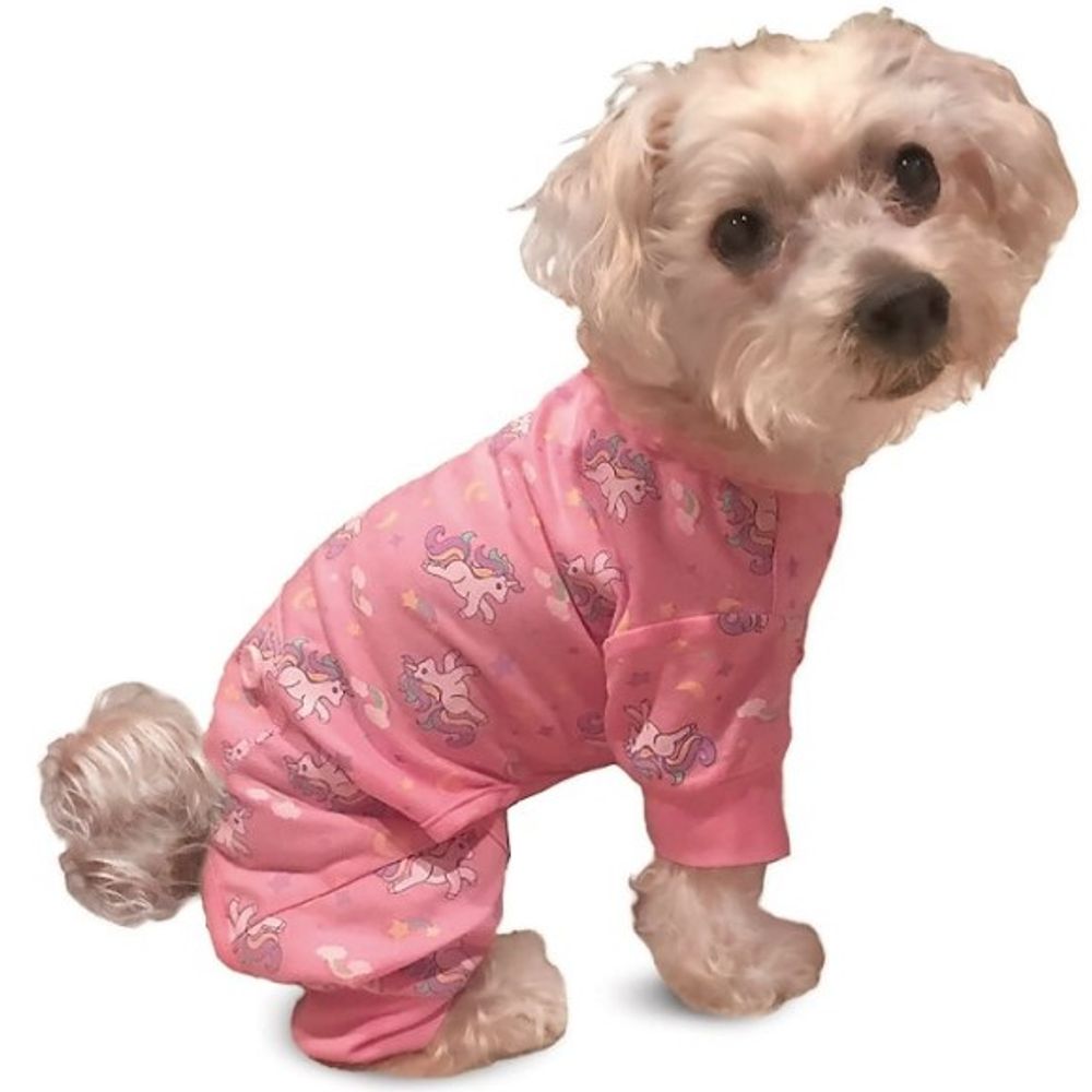 Spot, Fashion Pet Pink Unicorn Dog Pajamas 