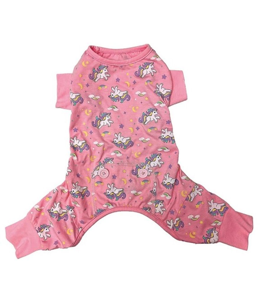 Spot, Fashion Pet Pink Unicorn Dog Pajamas