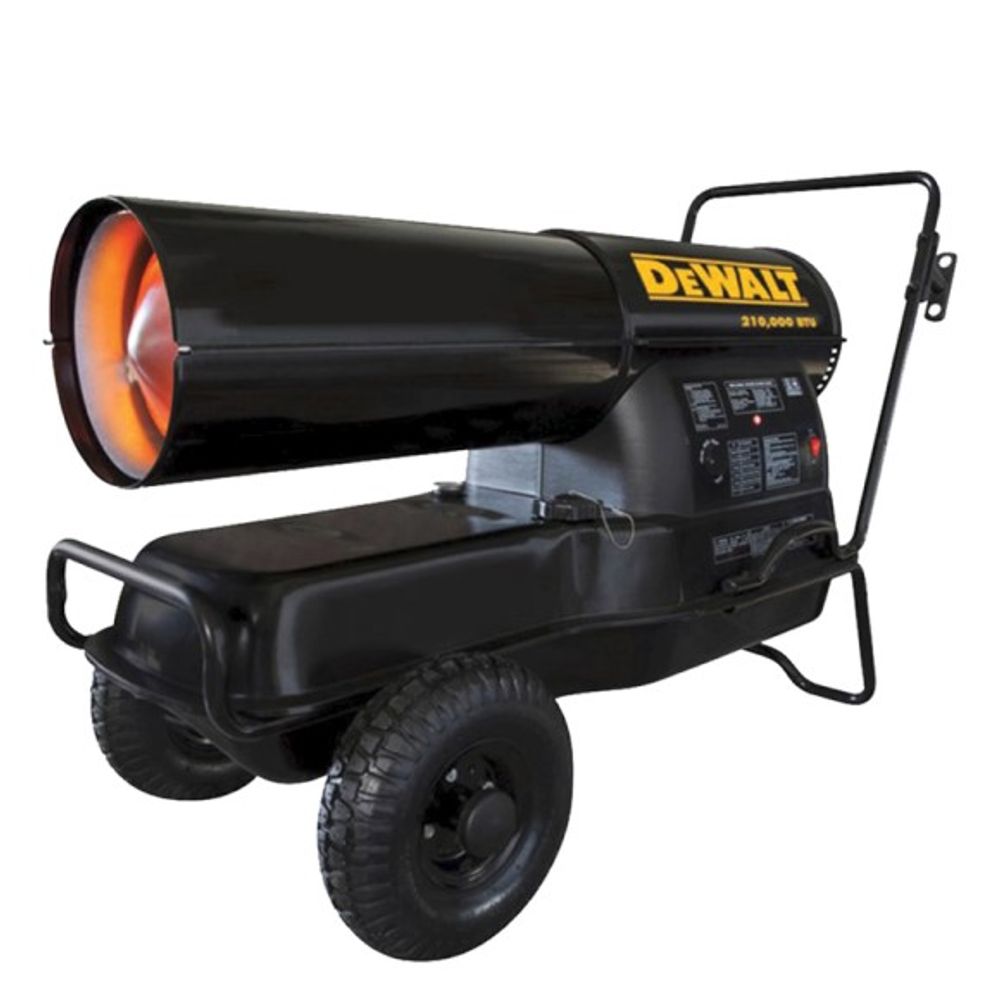 DeWalt, 210,000 BTU Forced Air Kerosene Portable Heater, 6000 sq ft