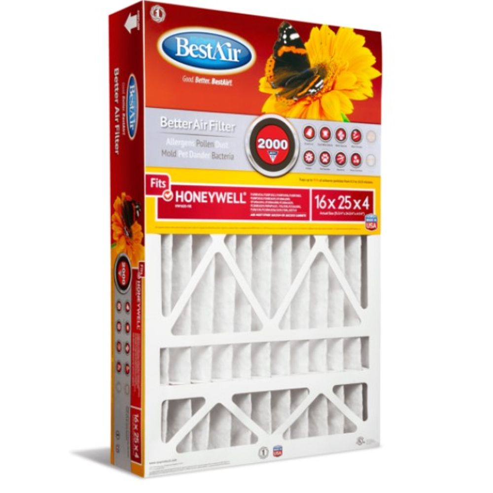 Best Air, Honeywell Pleated Air Filter MERV 11, 16" x 25" x 4"