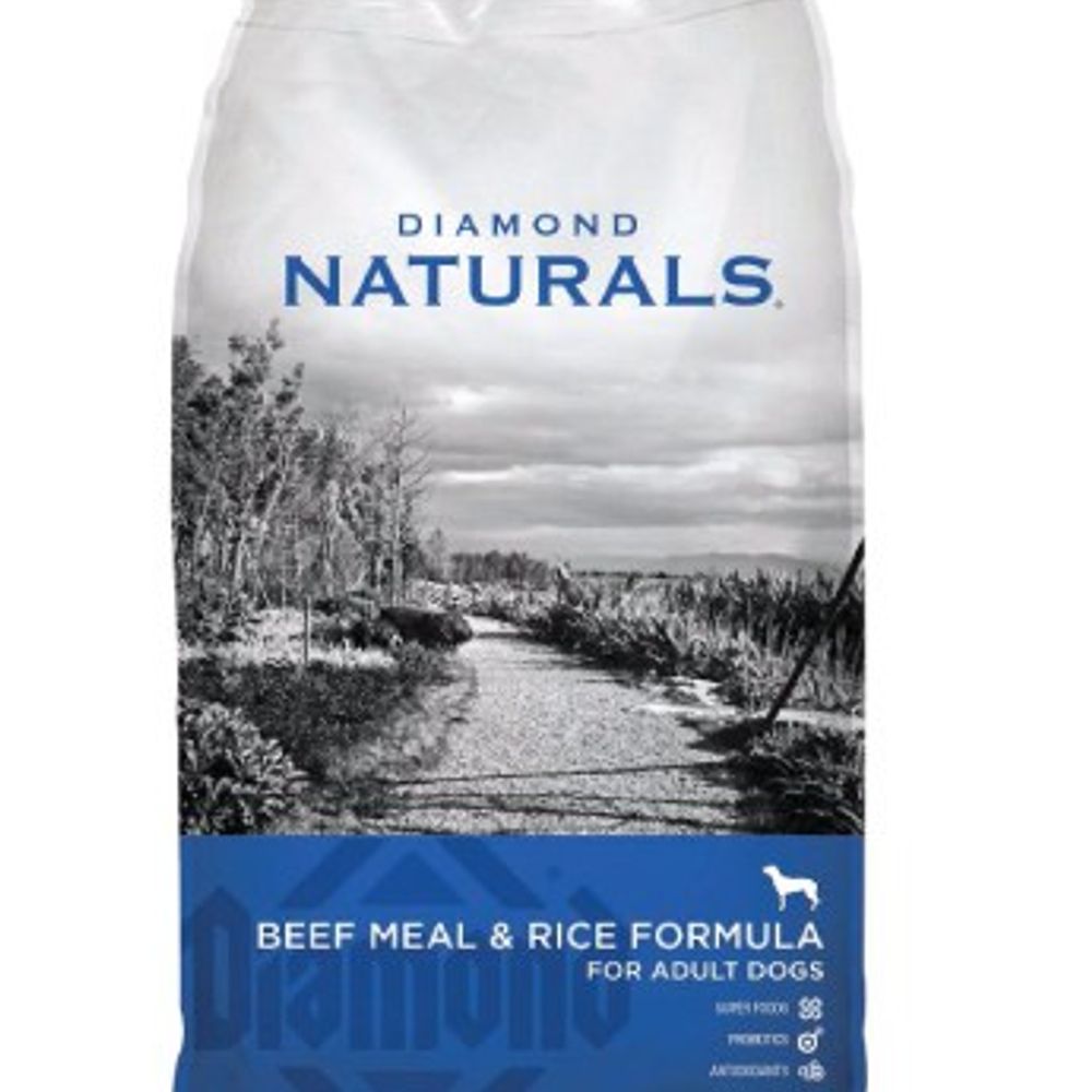 Diamond Naturals, Beef Meal & Rice Dog Food, 40 lb