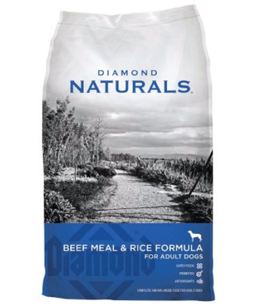 Diamond Naturals, Beef Meal & Rice Dog Food, 40 lb