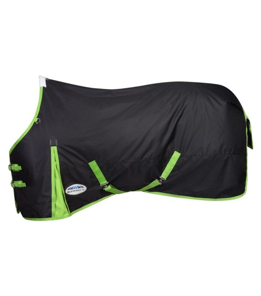 Weatherbeeta, Black & Lime Comfitec Classic Medium Standard Neck