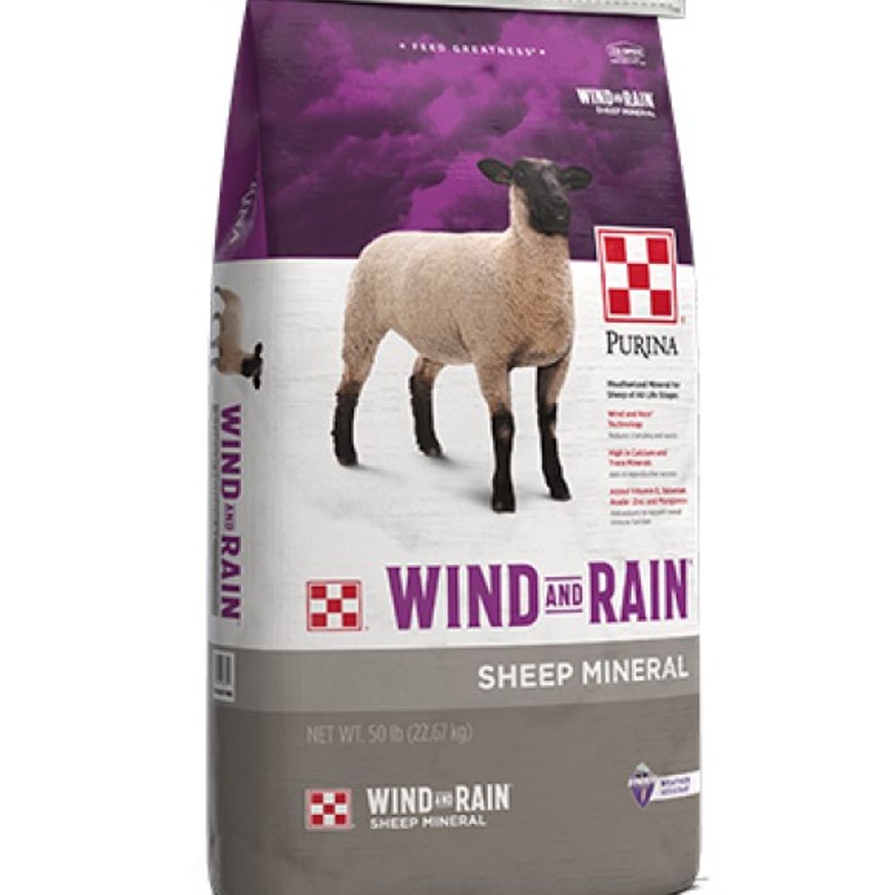 Purina, Wind and Rain Sheep Mineral, 50 lb