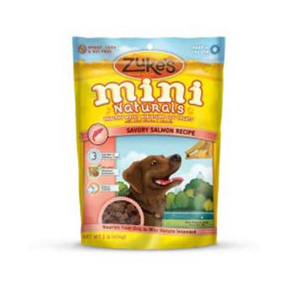 Zuke's, Mini Naturals Savory Salmon Recipe Dog Treats, 1 lb