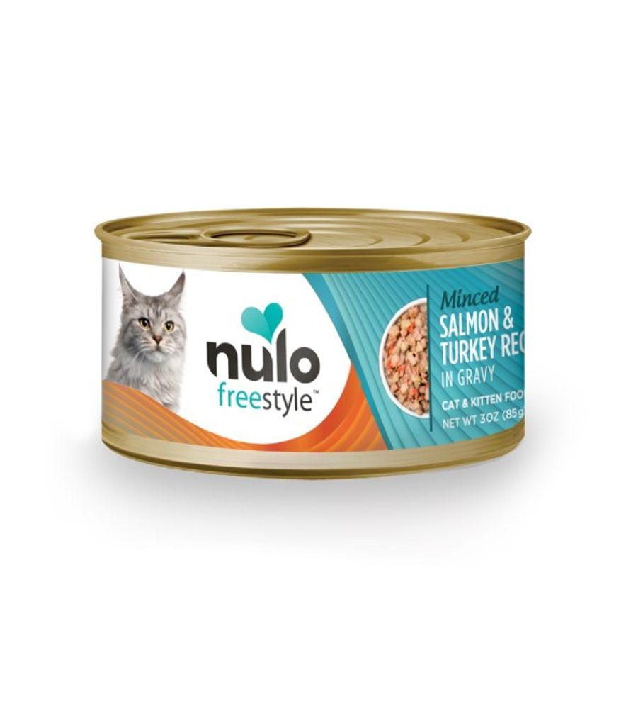 Nulo, Freestyle Minced Salmon & Turkey Recipe Wet Cat Food, 3 oz