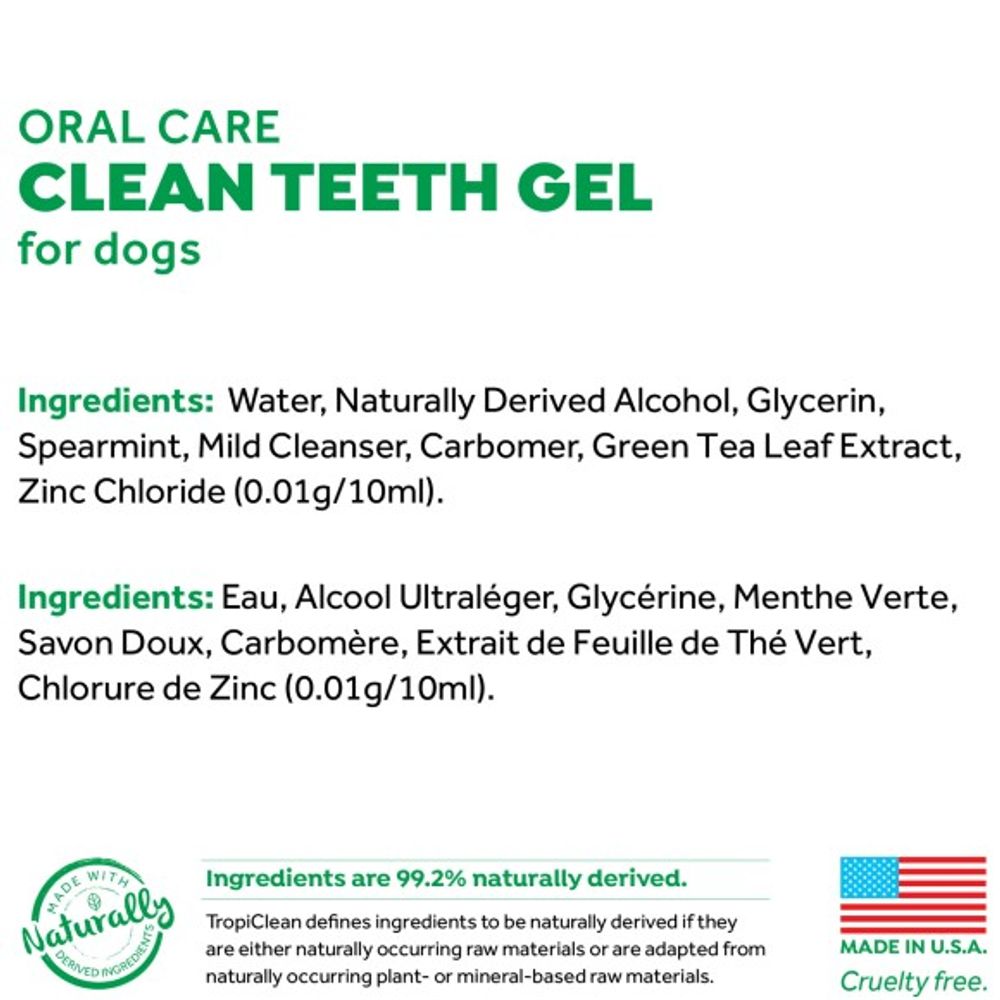 Tropiclean, Fresh Breath Oral Care Gel For Dogs, 4 oz