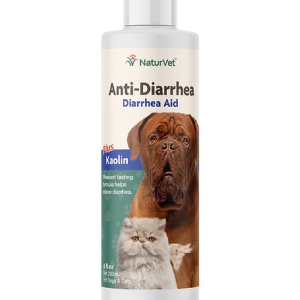 NaturVet, Anti-Diarrhea Liquid For Dog & Cat, 8 oz