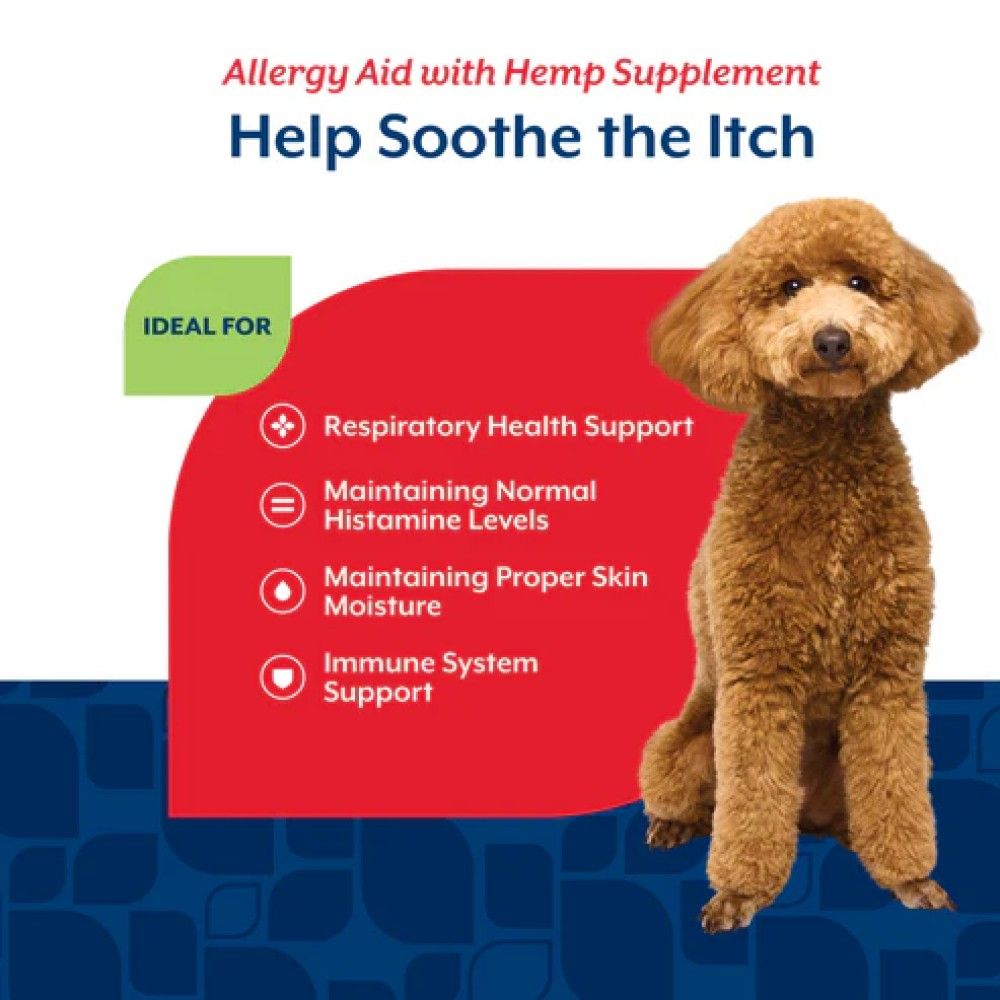 NaturVet, Allergy Aid with Hemp Seed Soft Chews, 60 ct