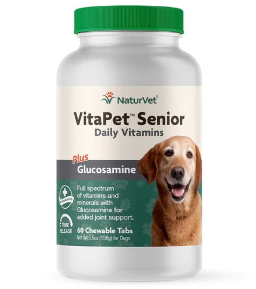 NaturVet, VitaPet Senior Dog Daily Vitamins, 60 ct