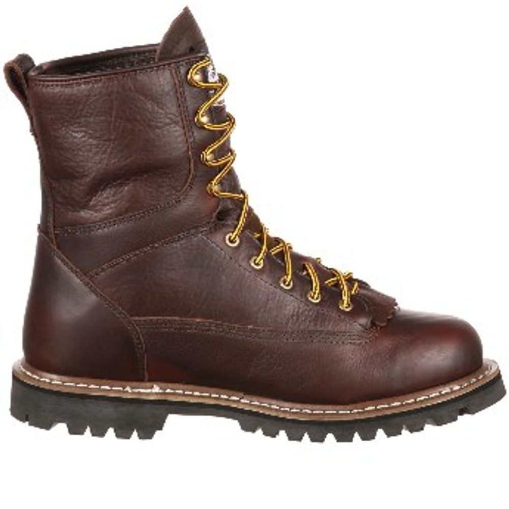 Georgia Boot, Men's Brown Waterproof Lace-To-Toe Work Boot, G101